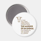 動物の権利引用文 マグネット (正面/裏面)