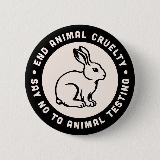 動物の権利活動家引用文残酷な自由 缶バッジ (正面)