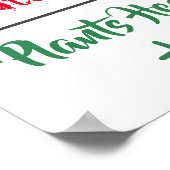 動物の権利「肉の感じ植物が癒える」ポスター ポスター (角)