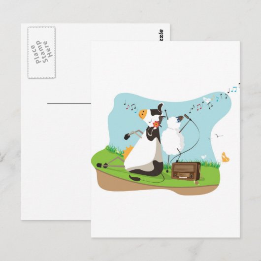 動物の歌 ポストカード (正面/裏面)