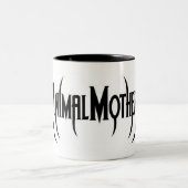 動物の母ロゴのマグ ツートーンマグカップ (中央)