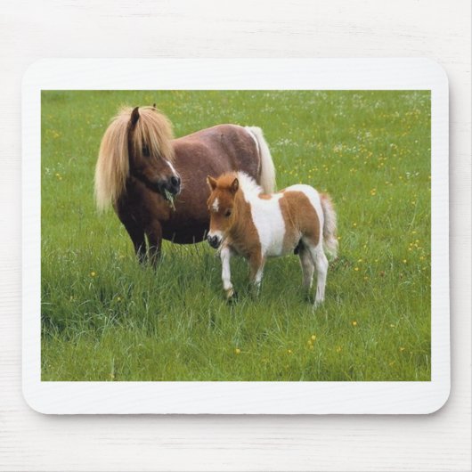 動物の母及びベビー(17) マウスパッド (正面)