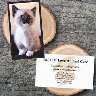 動物の気にプロフェッショナルのプレースホルダフォト 名刺