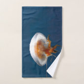 動物の水中の海に触手付きクラゲ バスタオルセット (ハンドタオル)