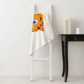 動物の漫画イラストレーションかわいい虎 シェルパブランケット (インサイチュ)