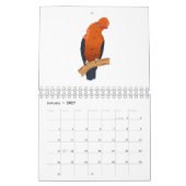 動物の漫画イラストレーションカレンダー カレンダー (1月 2027)