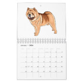 動物の漫画イラストレーション カレンダー (1月 2026)