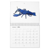 動物の漫画イラストレーション カレンダー (1月 2026)