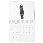 動物の漫画イラストレーション カレンダー (3月 2026)