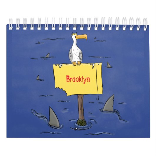 動物の漫画イラストレーション カレンダー (カバー)