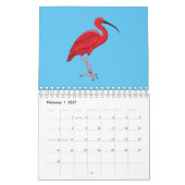 動物の漫画イラストレーション カレンダー (2月 2027)