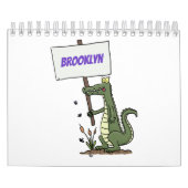 動物の漫画イラストレーション カレンダー (カバー)