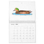 動物の漫画イラストレーション カレンダー (1月 2026)