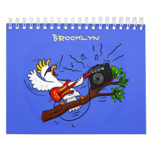 動物の漫画イラストレーション カレンダー