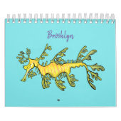 動物の漫画イラストレーション カレンダー (カバー)