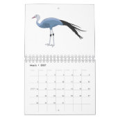 動物の漫画イラストレーション カレンダー (3月 2027)