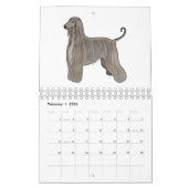 動物の漫画イラストレーション カレンダー (2月 2026)