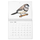 動物の漫画イラストレーション カレンダー (1月 2026)