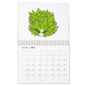 動物の漫画イラストレーション カレンダー (1月 2026)