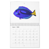 動物の漫画イラストレーション カレンダー (3月 2026)