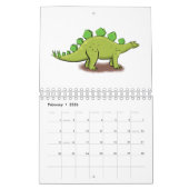 動物の漫画イラストレーション カレンダー (2月 2026)