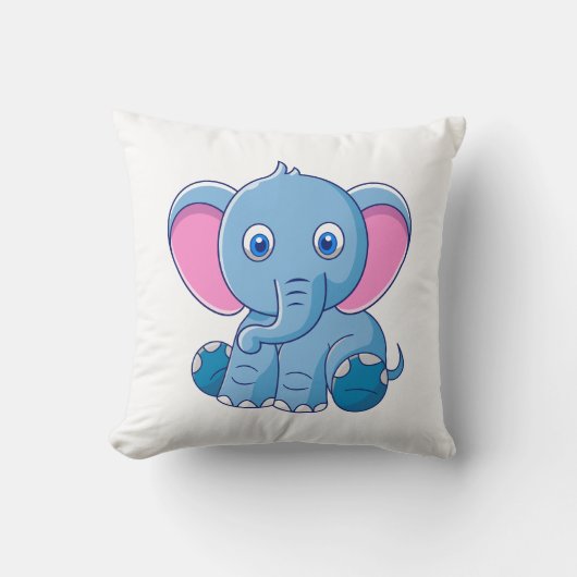 動物の漫画イラストレーション クッション (正面)