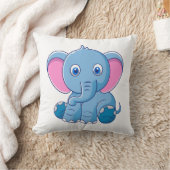 動物の漫画イラストレーション クッション (ブランケット)