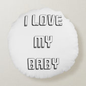 動物の漫画イラストレーション ラウンドクッション (裏面)