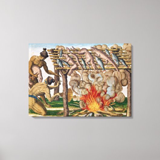 動物の焼き方は「Brevis Narratio」より キャンバスプリント (正面)