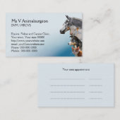 動物の獣医のアポイントメント 予約カード (正面/裏面)