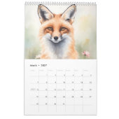 動物の王国の絵画の水色2025 カレンダー (3月 2027)