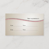 動物の病院勤務医のための名刺 予約カード (裏面)