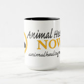 動物の癒し今マグカップ マグカップ (中央)