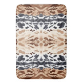 動物の皮膚の牛革プリント対称 バスマット (正面縦)