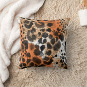 動物の皮膚:クリエイティブヒョウのパターン。 クッション (ブランケット)