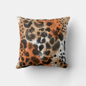 動物の皮膚:クリエイティブヒョウのパターン。 クッション (裏面)