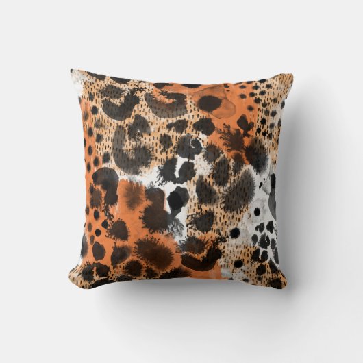 動物の皮膚:クリエイティブヒョウのパターン。 クッション (正面)