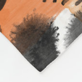 動物の皮膚：クリエイティブヒョウのパターン。 フリースブランケット (角)