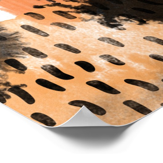 動物の皮膚:クリエイティブヒョウのパターン。 ポスター (角)