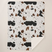 動物の皮 シェルパブランケット (正面)