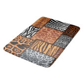動物の皮，トレンド2022，ヒョウ，トラ，ゼブラt バスマット (アングル)