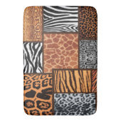 動物の皮，トレンド2022，ヒョウ，トラ，ゼブラt バスマット (正面縦)