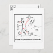 動物の磁力：はがき ポストカード (正面/裏面)