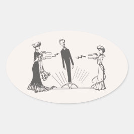 動物の磁力 –  楕円形シール