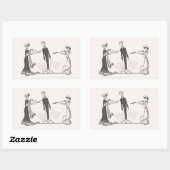 動物の磁力 – 長方形シール (シート)