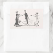 動物の磁力 – 長方形シール (バッグ)