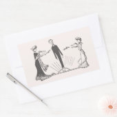 動物の磁力 – 長方形シール (封筒)