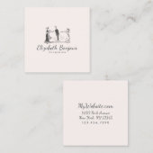 動物の磁気紙/サイズ/形状オプション –  スクエア名刺 (正面/裏面)