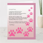 動物の祈りの言葉- カード (正面)