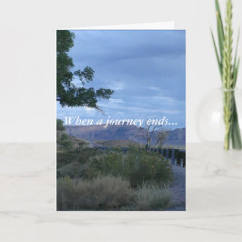 動物の祈りの言葉 – 旅が終わるとき – カード